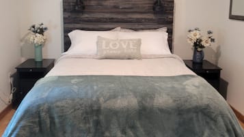 2 bedrooms, iron/ironing board, travel crib, WiFi