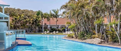 A heated pool