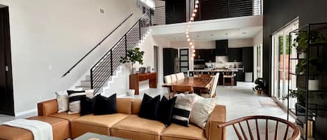 Smart TV, fireplace, video games