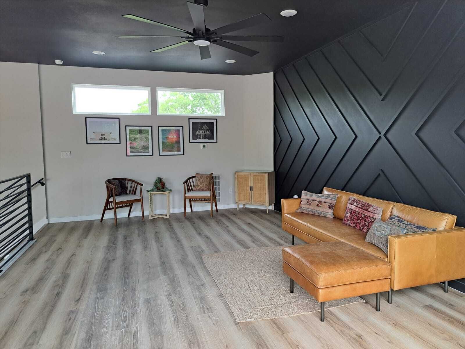 Smart TV, fireplace, video games