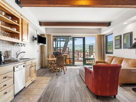 Condo, 2 Bedrooms | Living area | Fireplace