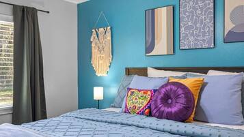 4 chambres, fer et planche Ă repasser, Wi-Fi, draps fournis