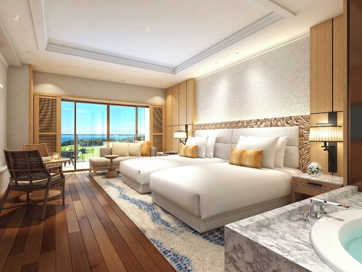 Chambre Deluxe avec lits jumeaux, non-fumeurs | Coffres-forts dans les chambres, fer et planche à repasser