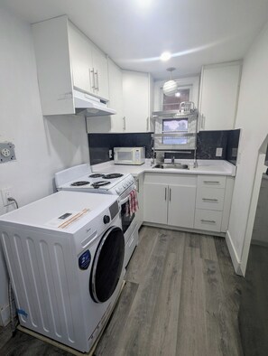 Microwave, oven, stovetop