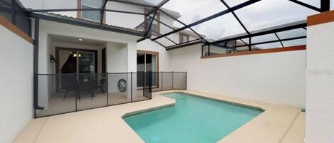 Una piscina riscaldata