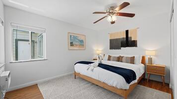 4 bedrooms, iron/ironing board, travel crib, free WiFi