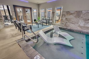 Indoor pool, a heated pool