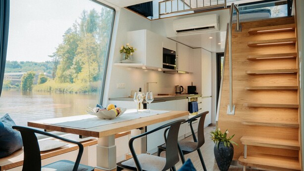Dining - Floating Home-Hausboot in Merzig liegend by Interhome (Merzig)