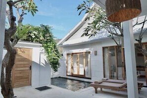 Terrace/patio - Cozy & Charming 3BR/3Bath Private Villa in Canggu (Canggu)