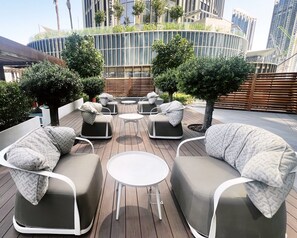 Terrace/patio - 2BR Address Dubai Opera | Walk to Mall, Burj Khalifa & Opera (Dubai)