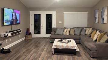 Smart TV, video games, DVD player, books