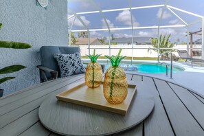 Piscine extérieure, piscine chauffée