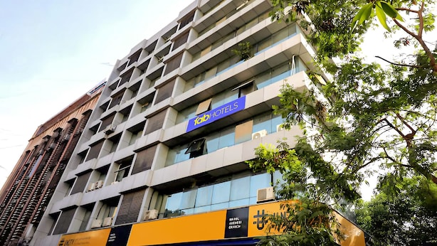 A multi-story building with a modern architectural design, featuring a prominent 'fab-hotels' sign on the facade. - Fabexpress Konak (Mumbai)