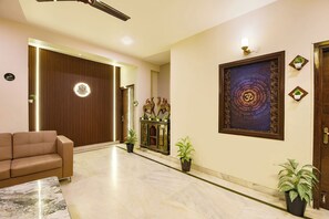 Sitteområde i lobbyen