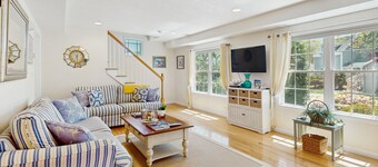 Two family dog friendly cottages: close to beach & town