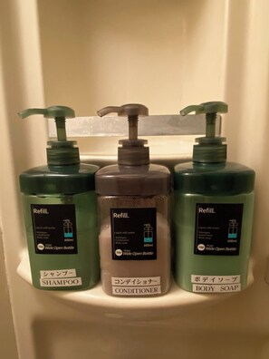 Hair dryer, towels