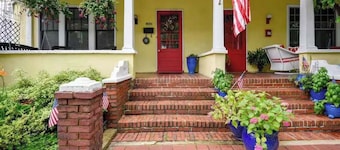 Historic Row Home | Hot Tub - 1 Block from Gate 1!
