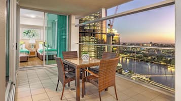 Design Apartment, 2 Bedrooms, Balcony, River View | Terrace/patio