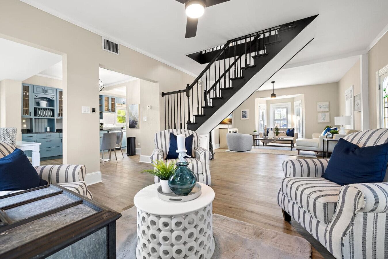 Smart-tv en een open haard