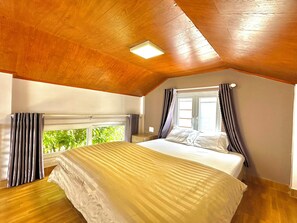 Standard-Bungalow, Gartenblick | Betten mit Memory-Foam-Matratzen, individuell dekoriert
