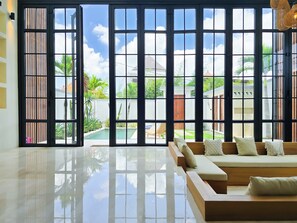 Villa, Pool View | Living area | Flat-screen TV - Villa Casa Josephine (Canggu)