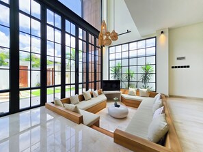 Villa, Pool View | Living area | Flat-screen TV - Villa Casa Josephine (Canggu)