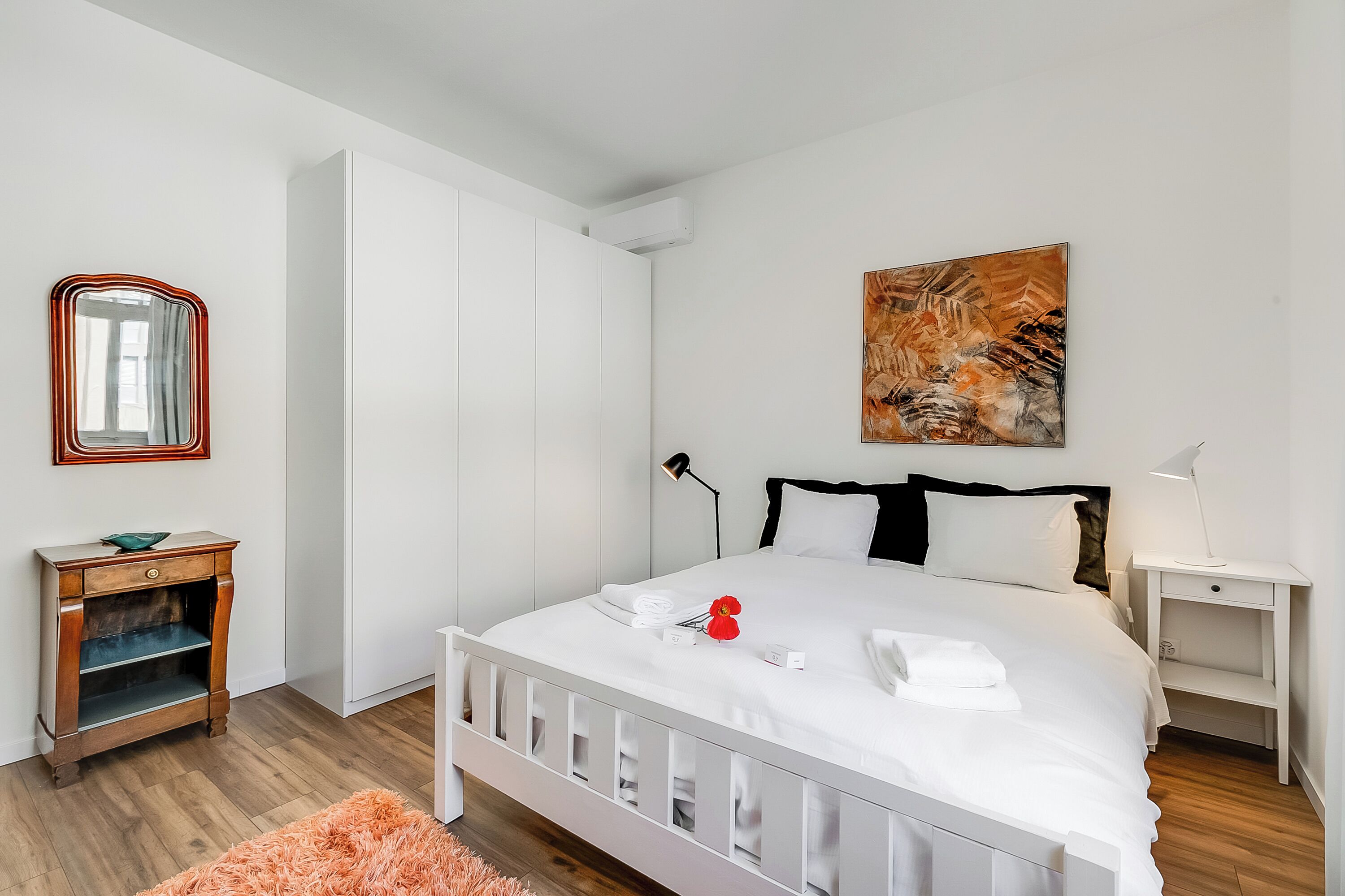 1 Schlafzimmer, laptopgeeigneter Arbeitsplatz, kostenloses WLAN