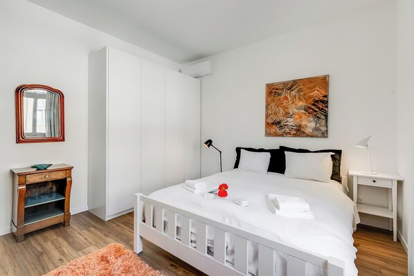 1 Schlafzimmer, laptopgeeigneter Arbeitsplatz, kostenloses WLAN