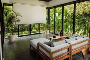 Deluxe Villa, 3 Bedrooms, Pool View | Living area