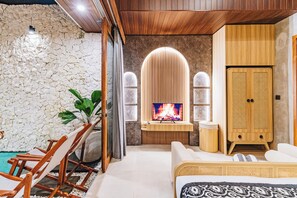 Exclusieve villa | Een kluis op de kamer, een bureau, een laptopwerkplek, gratis wifi