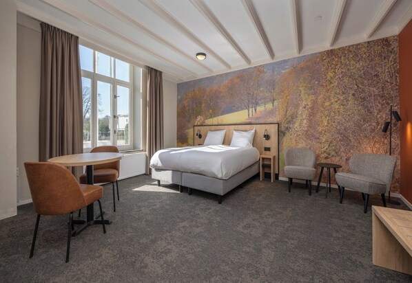 1 slaapkamer, een strijkplank/strijkijzer, gratis wifi, beddengoed