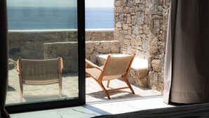 Studio Suite Junior, patio, pemandangan laut