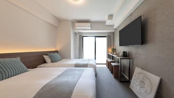 Standard Twin Room, Non Smoking (202) | Blackout drapes, iron/ironing board, free WiFi, bed sheets