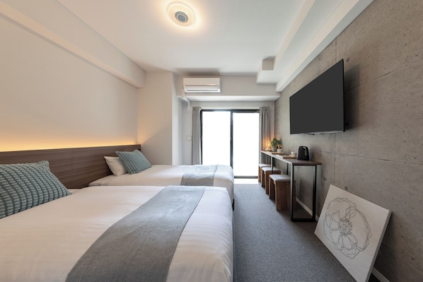 Quarto duplo standard, para não fumantes (202) | Cortinas blackout, ferros/tábuas de passar roupa, Wi-Fi de cortesia