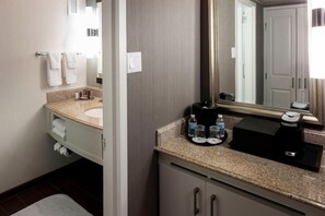 Hair dryer, towels