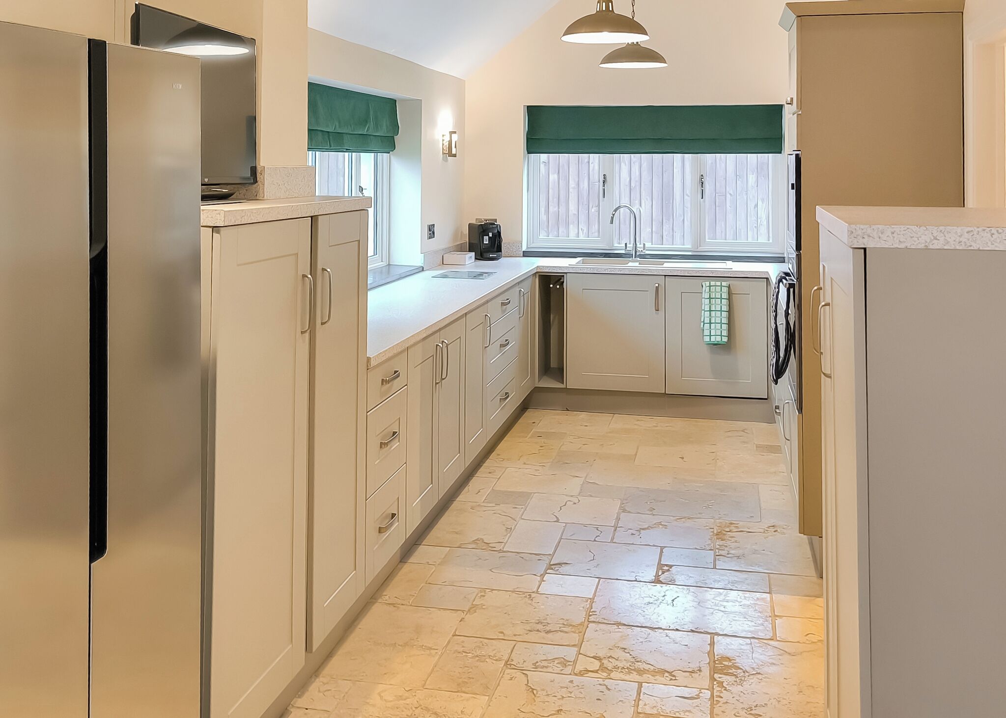 Fridge, oven, stovetop, toaster