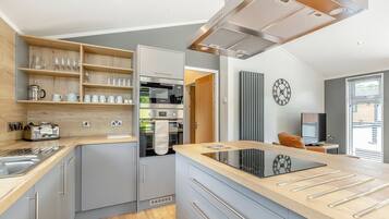 Fridge, oven, stovetop, toaster