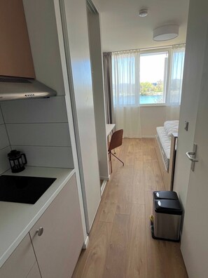 1 habitación y espacio para trabajar con laptop