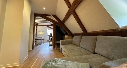 Ferienwohnung 'Waldblick' mit Gemeinschaftsgarten und Wi-Fi