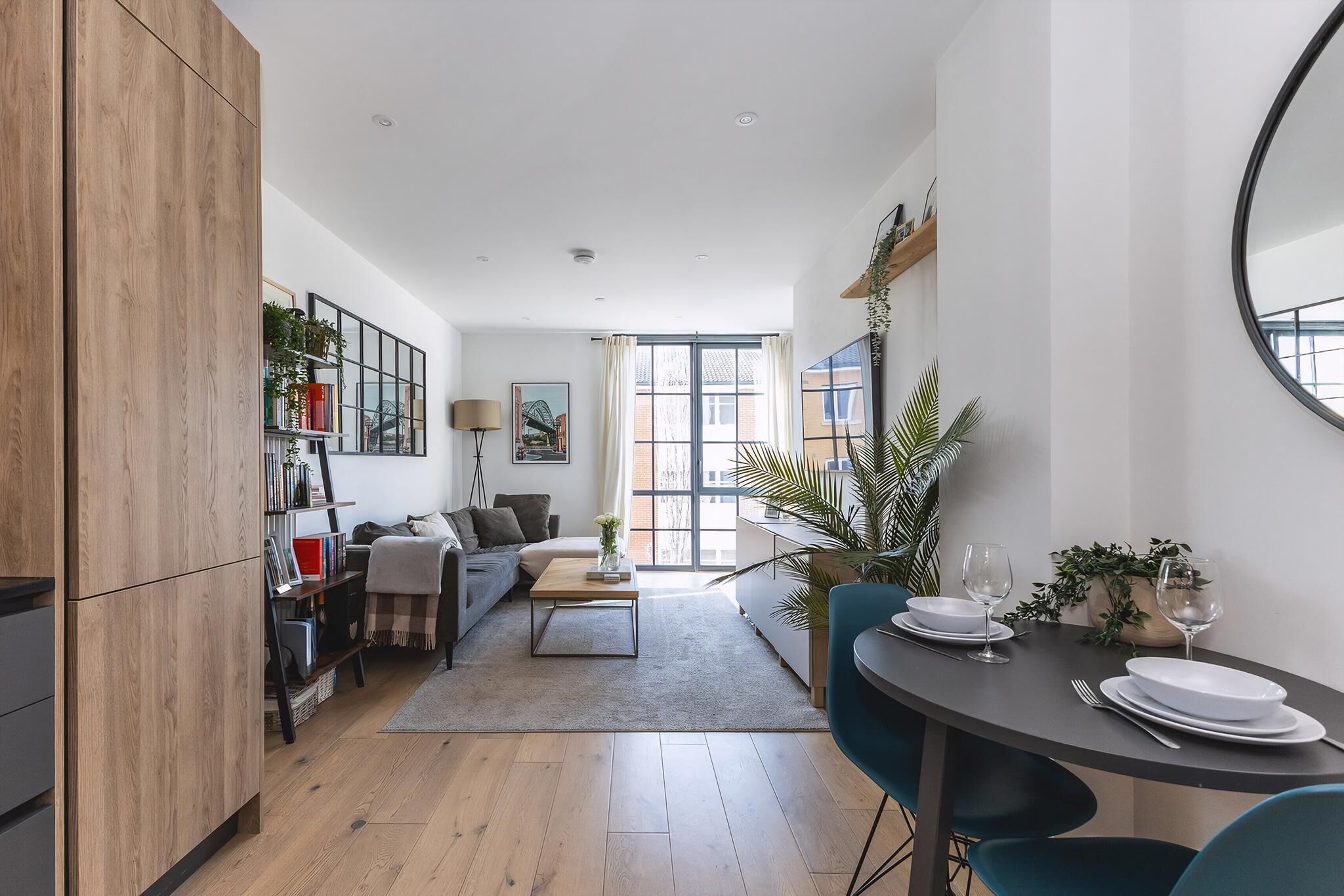 아파트 (Stylish Hackney Wick Apartment with T) | 거실