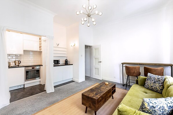 Huoneisto (Elegant Knightsbridge Flat Near Harro) | Olohuone