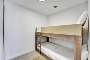 4 bedrooms, iron/ironing board, travel cot, WiFi