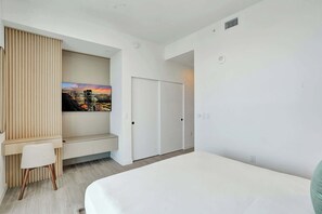 2 bedrooms, iron/ironing board, travel crib, WiFi