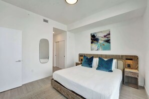 4 bedrooms, iron/ironing board, travel cot, WiFi
