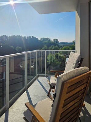 Superior-Apartment, Balkon | Blick vom Balkon