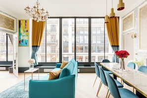 Apartment, City View | Living area