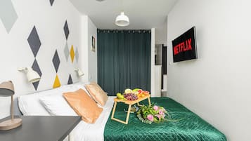 公寓, 庭園景觀 | 書桌、筆電工作空間、熨斗/熨衣板、搖籃/嬰兒床