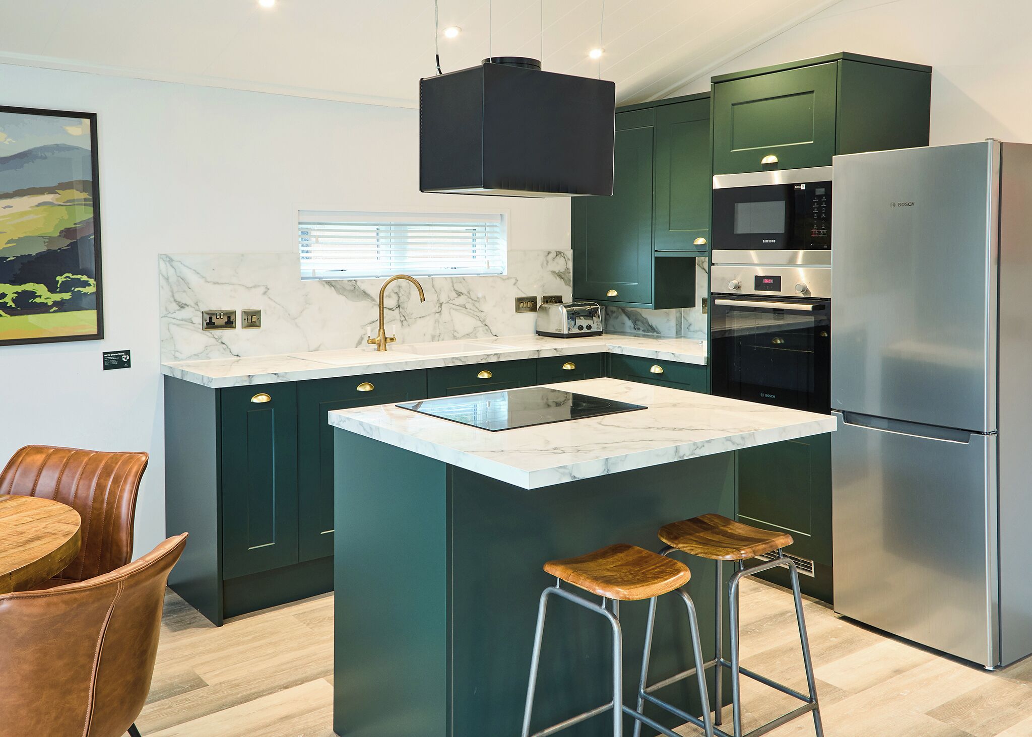 Fridge, oven, stovetop, toaster