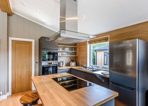 Frigorífico, horno, placa de cocina y lavavajillas