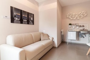 Condo standard, vista para a cidade | Cozinha privada | Frigobar, chapa